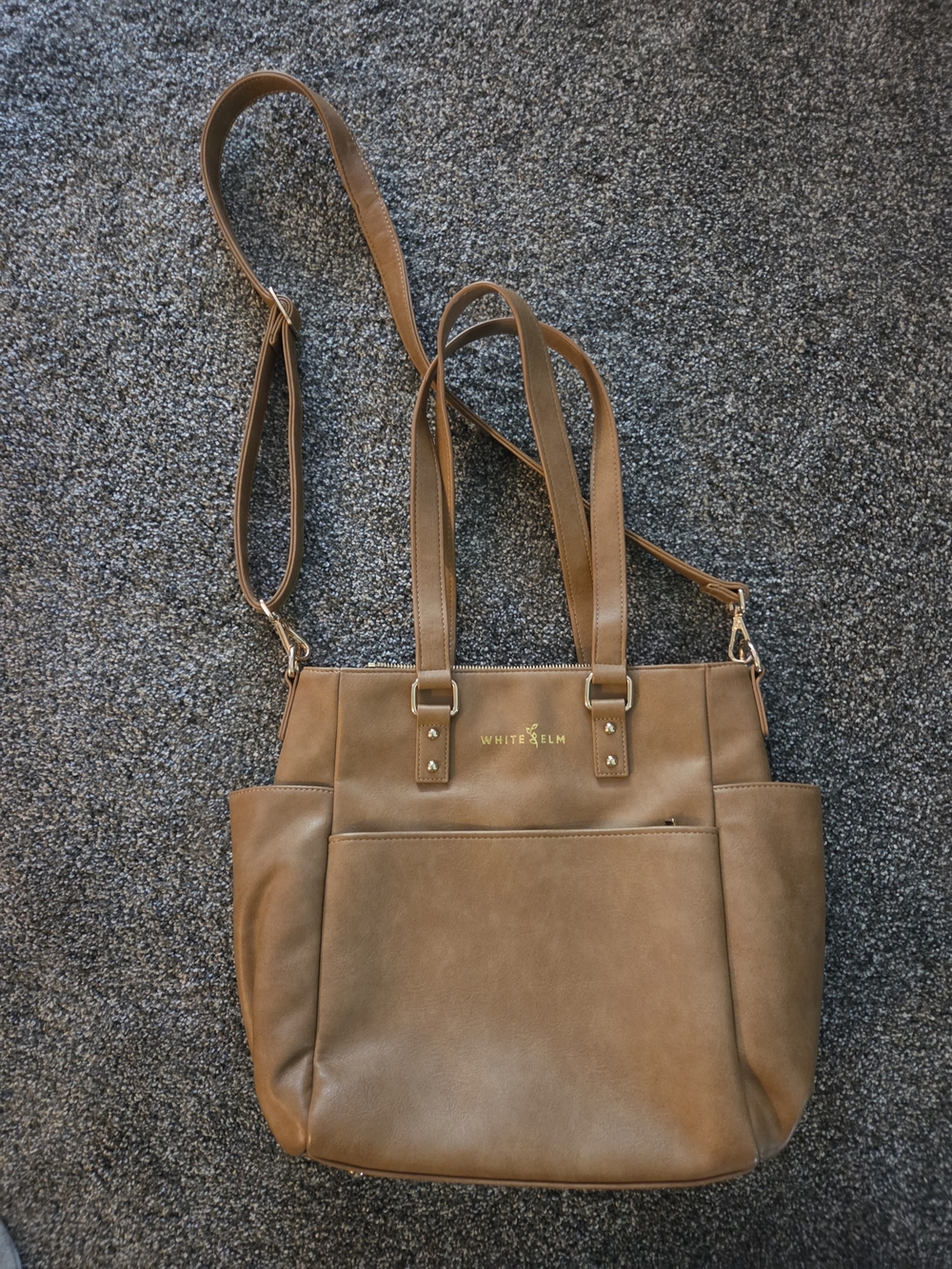 White Elm Carina Tote Bag - Almond/Turquoise